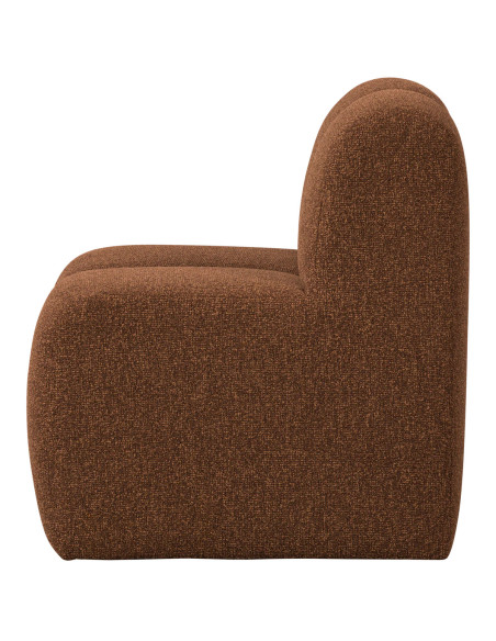 Banc à manger 84cm Mojo tissu bouclé mélangé brun rouille woood Banc à manger 84cm Mojo tissu bouclé mélangé brun rouille woood