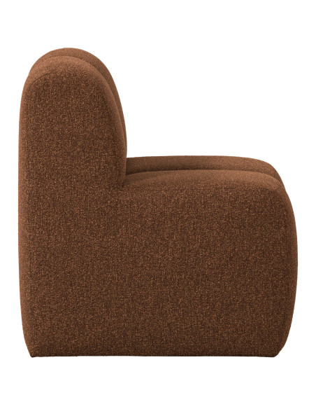 Banc à manger 84cm Mojo tissu bouclé mélangé brun rouille woood Banc à manger 84cm Mojo tissu bouclé mélangé brun rouille woood