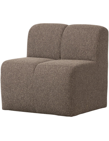 Banc à manger 84cm Mojo tissu bouclé mélangé brun woood Banc à manger 84cm Mojo tissu bouclé mélangé brun woood