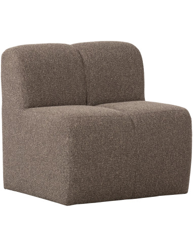 Banc à manger 84cm Mojo tissu bouclé mélangé brun woood