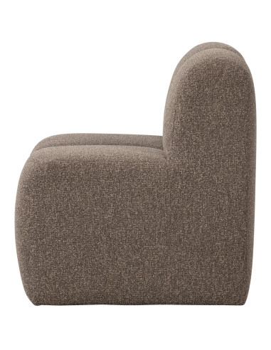 Banc à manger 84cm Mojo tissu bouclé mélangé brun woood