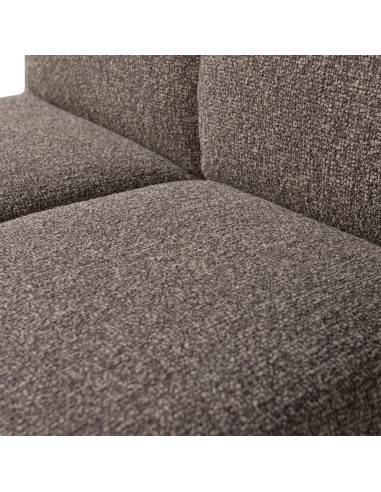 Banc à manger 84cm Mojo tissu bouclé mélangé brun woood
