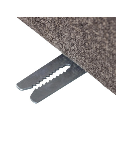 Banc à manger 84cm Mojo tissu bouclé mélangé brun woood