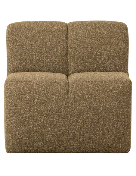 Banc à manger 84cm Mojo tissu bouclé mélangé jaune brun woood Banc à manger 84cm Mojo tissu bouclé mélangé jaune brun woood