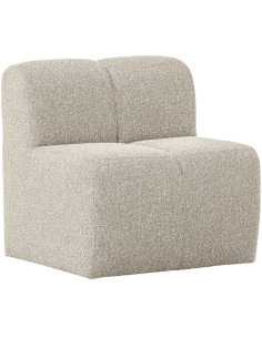 Banc à manger 84cm Mojo tissu bouclé mélangé beige woood 2