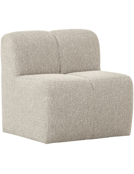 Banc à manger 84cm Mojo tissu bouclé mélangé beige woood Banc à manger 84cm Mojo tissu bouclé mélangé beige woood