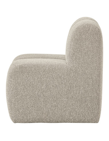 Banc à manger 84cm Mojo tissu bouclé mélangé beige woood