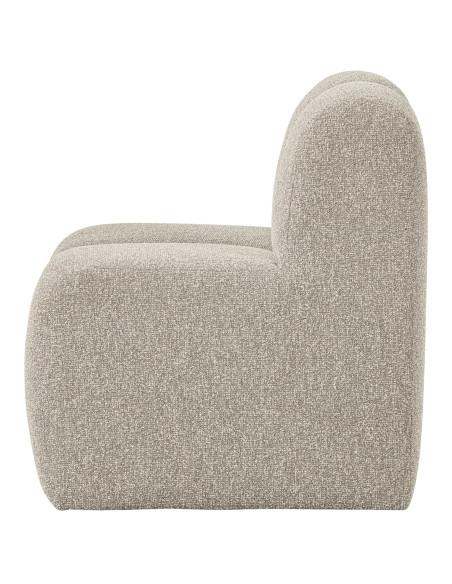 Banc à manger 84cm Mojo tissu bouclé mélangé beige woood Banc à manger 84cm Mojo tissu bouclé mélangé beige woood