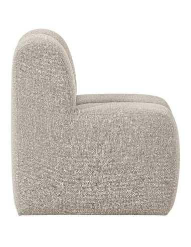 Banc à manger 84cm Mojo tissu bouclé mélangé beige woood