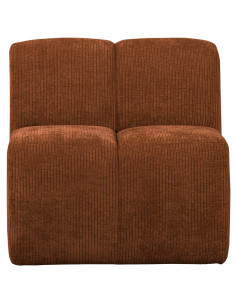 Banc à manger 84cm Mojo tissu côtelé tissé rouille brun woood