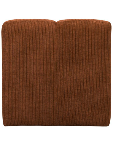 Banc à manger 84cm Mojo tissu côtelé tissé rouille brun woood