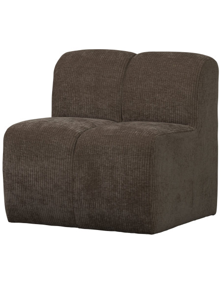 Banc à manger 84cm Mojo tissu côtelé tissé brun woood Banc à manger 84cm Mojo tissu côtelé tissé brun woood