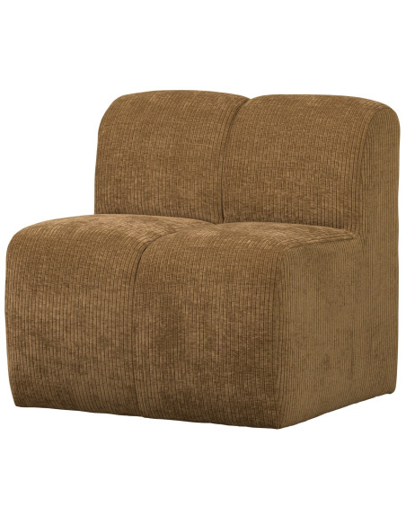 Banc à manger 84cm Mojo tissu côtelé tissé jaune brun woood Banc à manger 84cm Mojo tissu côtelé tissé jaune brun woood