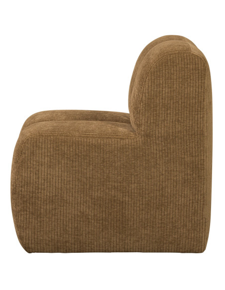 Banc à manger 84cm Mojo tissu côtelé tissé jaune brun woood Banc à manger 84cm Mojo tissu côtelé tissé jaune brun woood