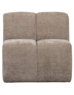 Banc à manger 84cm Mojo tissu côtelé tissé beige woood