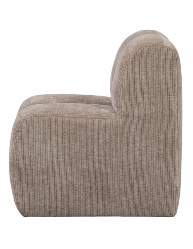 Banc à manger 84cm Mojo tissu côtelé tissé beige woood