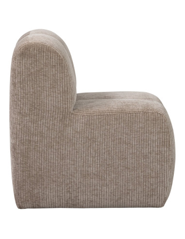 Banc à manger 84cm Mojo tissu côtelé tissé beige woood