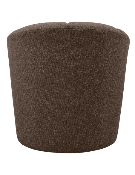 Fauteuil Mojo Pivotant Tissu bouclé mélangé brun woood Fauteuil Mojo Pivotant Tissu bouclé mélangé brun woood