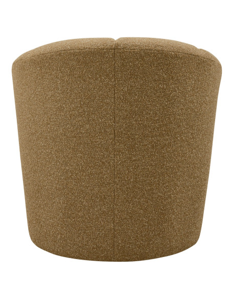 Fauteuil Mojo Pivotant Tissu bouclé mélangé jaune brun woood Fauteuil Mojo Pivotant Tissu bouclé mélangé jaune brun woood