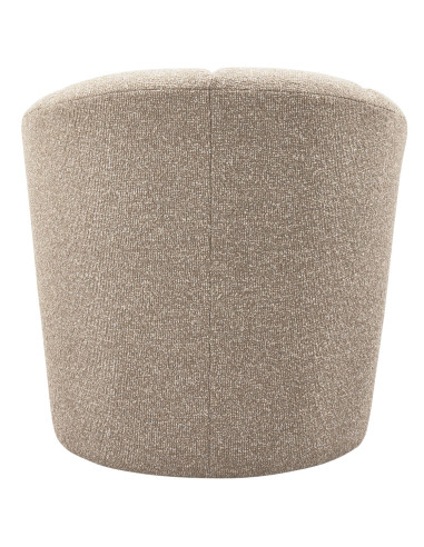 Fauteuil Mojo Pivotant Tissu bouclé mélangé beige woood