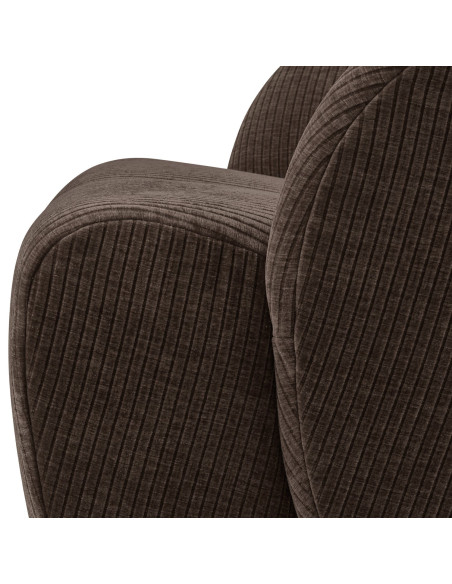 Fauteuil Mojo Pivotant Tissu côtelé tissé brun woood Fauteuil Mojo Pivotant Tissu côtelé tissé brun woood