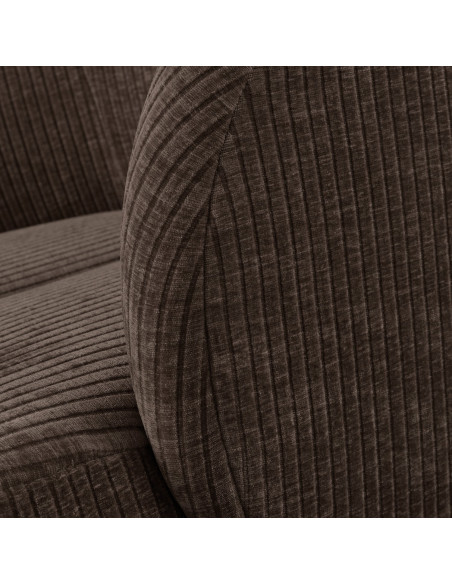 Fauteuil Mojo Pivotant Tissu côtelé tissé brun woood Fauteuil Mojo Pivotant Tissu côtelé tissé brun woood