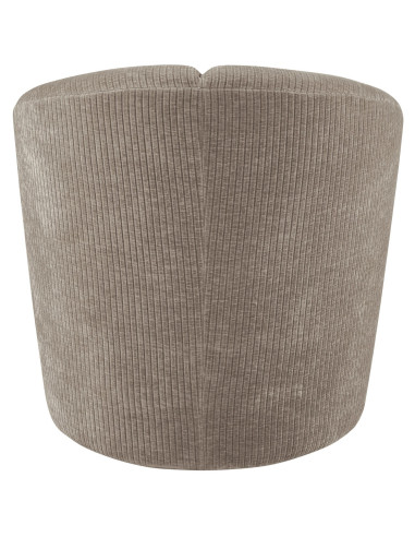 Fauteuil Mojo Pivotant Tissu côtelé tissé jaune brun woood