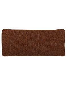 Mojo coussin cuir tissu mélangé tissé brun rouille woood