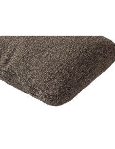 Mojo coussin cuir tissu mélangé tissé brun woood 2