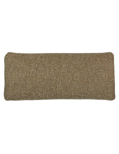 Mojo coussin cuir tissu mélangé tissé jaune brun woood