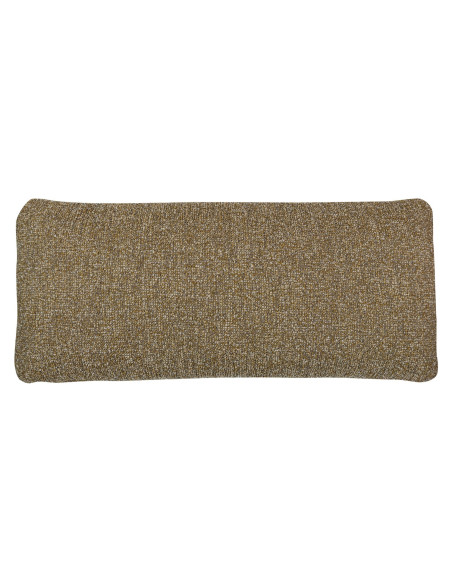 Mojo coussin cuir tissu mélangé tissé jaune brun woood Mojo coussin cuir tissu mélangé tissé jaune brun woood