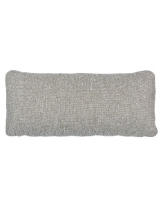 Mojo coussin cuir tissu mélangé tissé beige woood