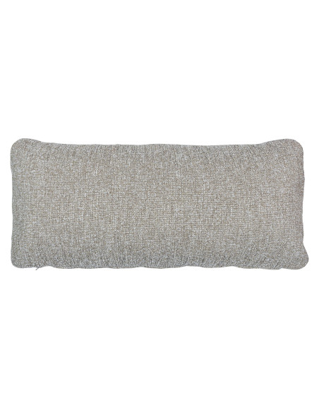 Mojo coussin cuir tissu mélangé tissé beige woood