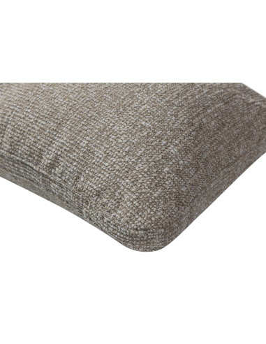 Mojo coussin cuir tissu mélangé tissé beige woood