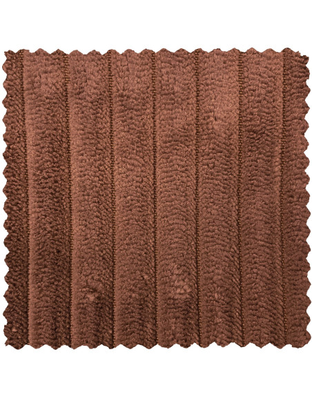 Canapé chaise longue droite Novi tissu côtelé terra woood