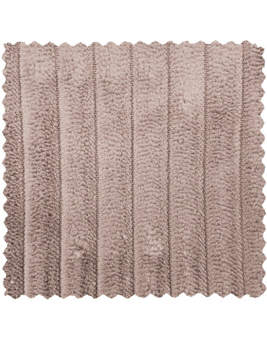 Canapé chaise longue droite Novi tissu côtelé naturel woood