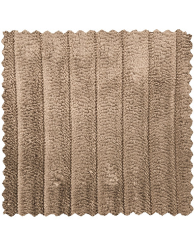 Canapé chaise longue gauche Novi tissu côtelé taupe woood