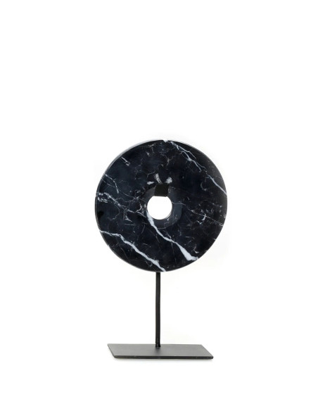 Le disque en marbre sur support - Noir - MBazar Bizar