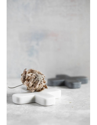 Le dessous de plat en marbre - Noir