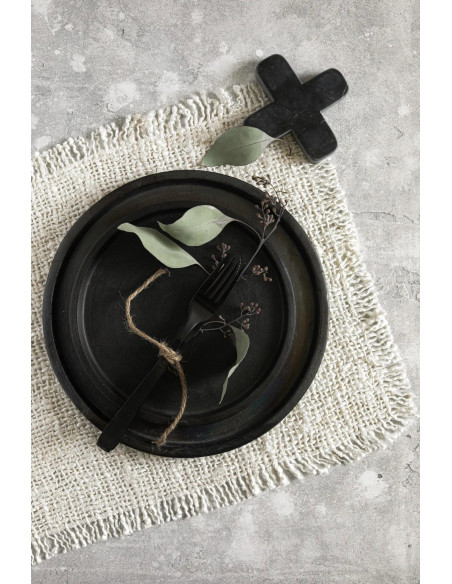 Le dessous de plat en marbre - Noir