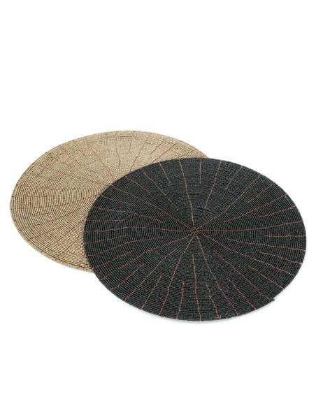 Le set de table perlé - Noir