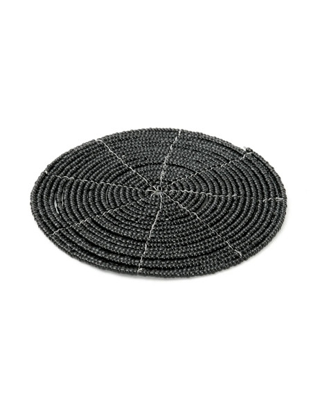 Le dessous de verre perlé - Noir