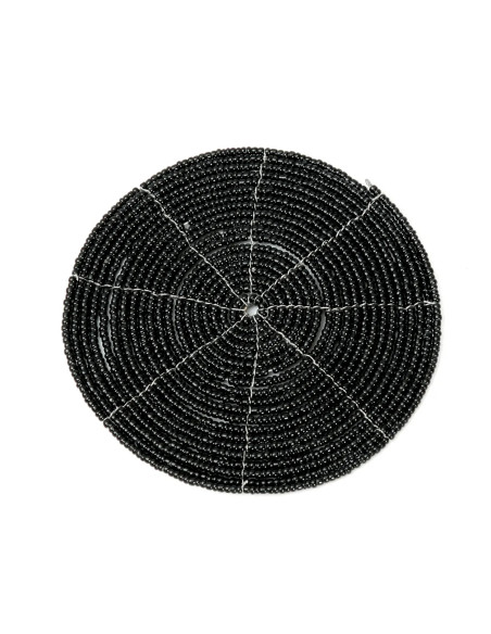 Le dessous de verre perlé - Noir