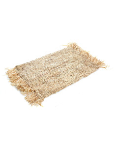 Le Set De Table Fringe Raffia - Rectangulaire - Naturel