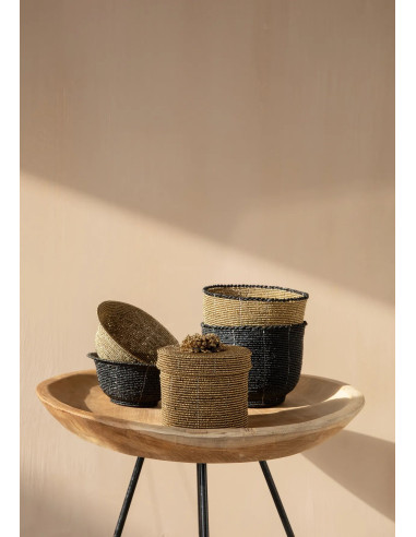 Le bol à bonbons perlés - Noir - M