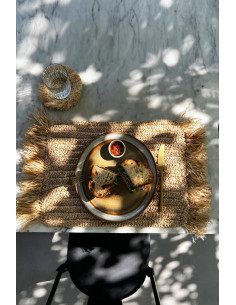 Le Set De Table Fringe Raffia - Rectangulaire - Naturel 2