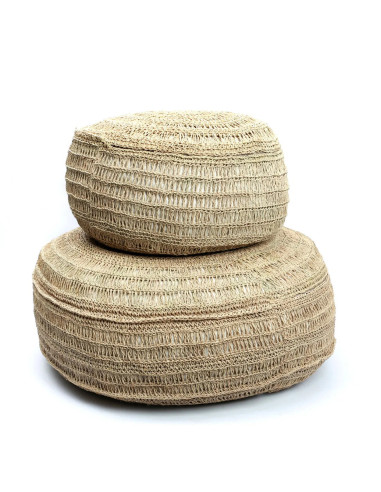 De Seagrass Poef - Rond - 60 se traduit en français par "Pouf en herbe marine - Rond - 60".