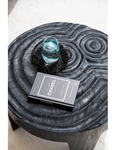 Le Sous-Verre Fringe Raffia - Noir