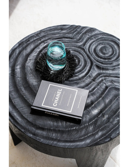 Le Sous-Verre Fringe Raffia - Noir