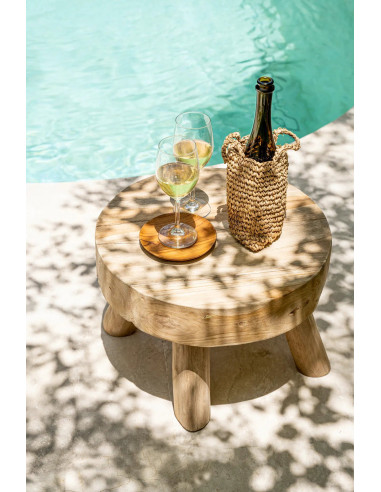 La assiette ronde en racine de teck - XSBazar BizarBASU100-XS